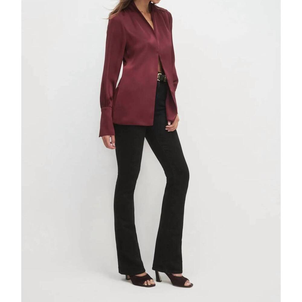NEW FAVORITE DAUGHTER women's the izzy top in vino - Picture 5 of 9